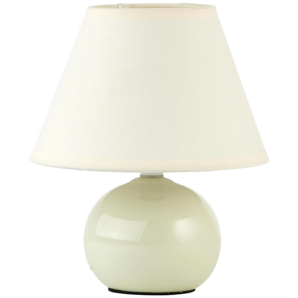 Abażurowa lampka stołowa Primo 61047/28 ceramiczna beżowy