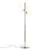 Złota lampa podłogowa Bloom 1091A30 Aldex stojąca do salonu szklane kule