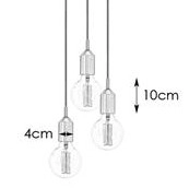 LAMPA wisząca BRONX 108099 Markslojd metalowa OPRAWA loftowy ZWIS kaskada brąz