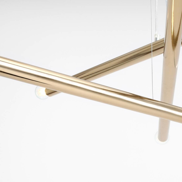 Lampa ścienna tuba TUBO 1072D30_S Aldex kinkiet metalowy do sypialni złoty
