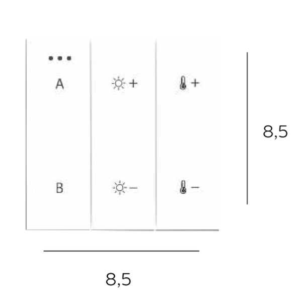 Panel Bluetooth startujący AZ5210 na baterie biały