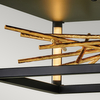 Plafon QN-STYX-LED-F-BG LED 8W loft pręty czarny złoty