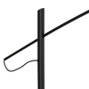 Nowoczesna lampa stojąca POISE 11768 stożek czarna