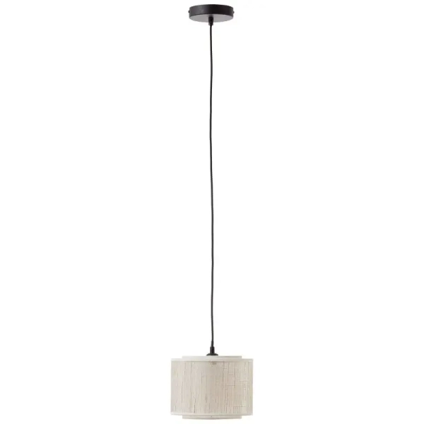 Wisząca lampa papierowa Odar 99481/09 nad stół czarna beżowa