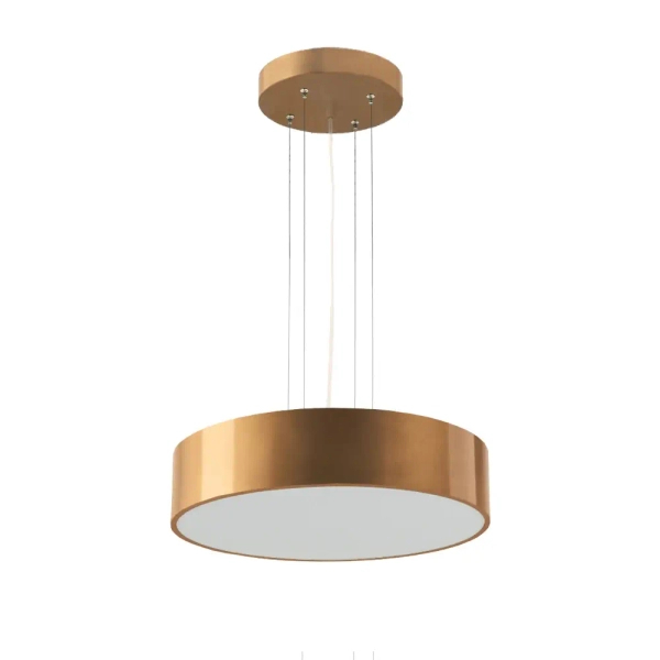 Wisząca lampa na przedpokój Kengo 5234 okrągła tuba złota
