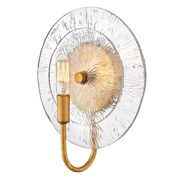 Szklany kinkiet do przedpokoju Rene QN-RENE-WB1-DSB IP44 mosiądz