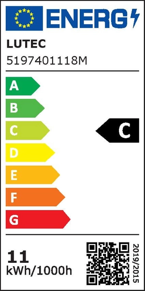 Przyścienna lampa elewacyjna Stela 5197401118 IP54 LED 14W 3000K szary
