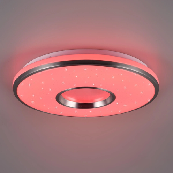 Sypialniany plafon RGB Realta R64401005 RL Light LED 24W 2700-6500K srebrna
