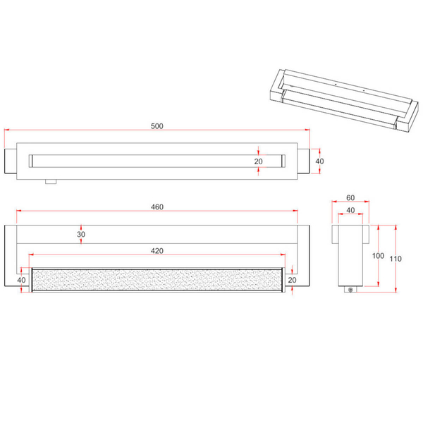 Łazienkowy kinkiet ścienny FABRIZIO 284770106 LED 9W 2300-4000K IP44 chrom