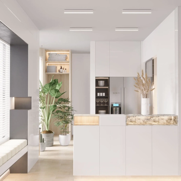 Lampa sufitowa Astar CL0105-18-WH Yaskr LED 20W 3000-4000K prostokąt biała