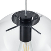 Okrągła lampa wisząca Tonda ST-8722P-XL black Step kula przezroczysta