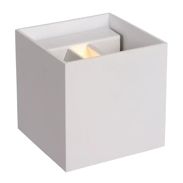 Lampa ścienna góra-dół XIO 09217/04/31 Lucide metalowa kostka biała