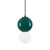 Szklana wisząca lampa nad stół JORELIA LE45257 LED 4W 3000K zielona biała