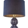 Ceramiczna stołowa lampa Lorelai LOR4223 z abażurem niebieska