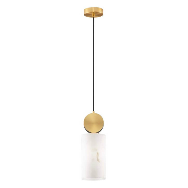 Zwisająca lampa nad stół SAIPINA LE44622 sopel tuba złota biała