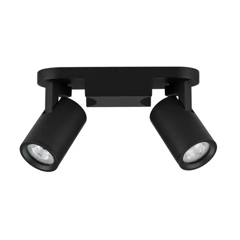 Metalowa lampa sufitowa LUNBIRA LE45660 tubki podwójne czarne