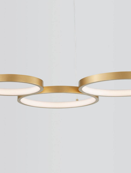 Wisząca lampa pokojowa GARCIA LE42826 rings LED 28W 3000K złota