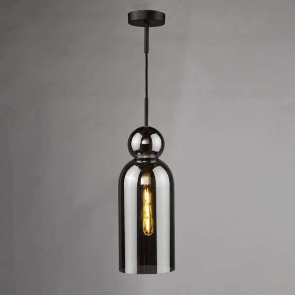Loftowa wisząca lampa Tao TAO0110 do salonu czarny przydymiona