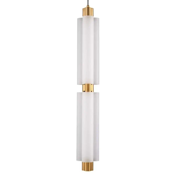 Wisząca lampa sypialniana OSMO ST-15038P-2 LED 15W 3000K szklana mosiądz