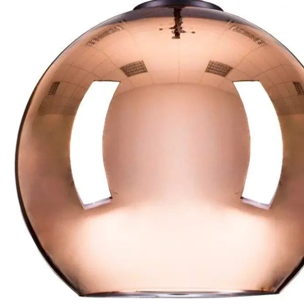 Wisząca lampa ball Glow ST-9021-M copper Step klosz lustrzany miedziana