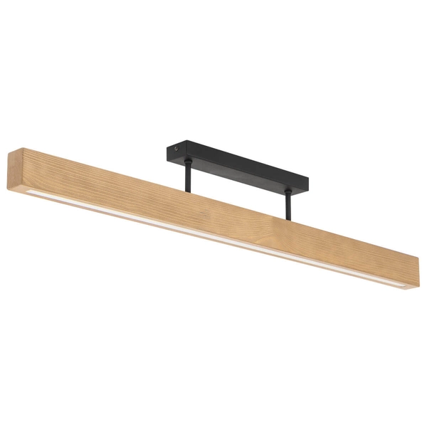 Salonowa lampa nasufitowa Teo 6619 LED 22W 3000K belka drewniana