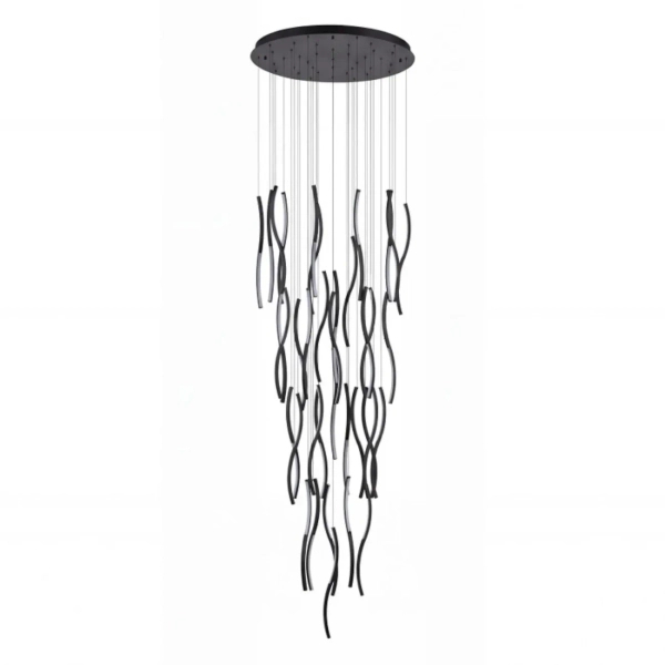 Ściemnialna lampa wisząca FLOW AZ6819 LED 324W 3000K czarna