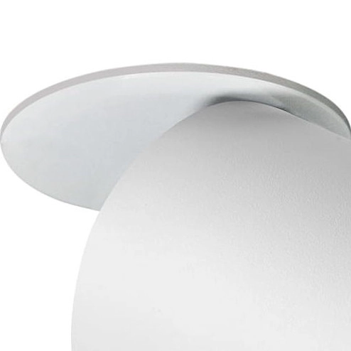 Biały wpust gabinetowy PALLAS 314109 regulowana tuba metalowa