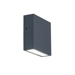 Zewnętrzny kinkiet GEMINI XF 5104001118 Lutec kwadratowy LED 9W 4000K IP54 szary