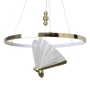 Ringowy żyrandol Marissa LP-2515/1P GD LED 66W CCT motyl złoty