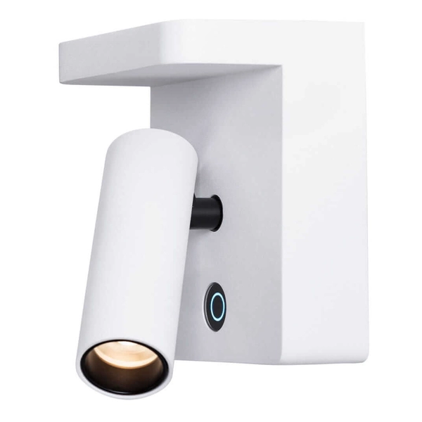 Kinkiet ścienny Lofer W0373 Maxlight LED 7W 3000K tubka do sypialni biała