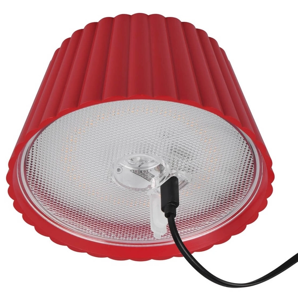 Lampka na taras metalowa Suarez R57706110 LED 2W 3000K IP44 czerwona