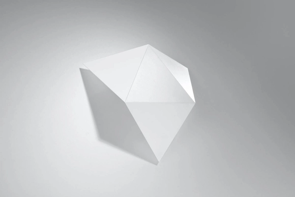 Kinkiet LAMPA ścienna SL.0420 metalowa OPRAWA geometryczna biała