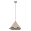 Loftowa wisząca lampa Cono 10621 stożkowa do jadalni beżowy