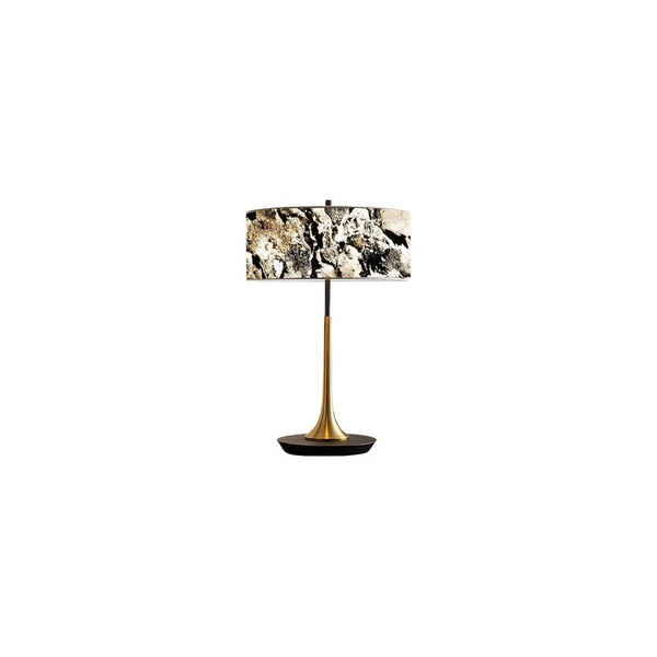 Lampa stołowa MARBLE STONE MTLR-6630 stojąca marmurowa czarna złota