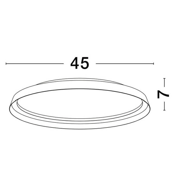Sufitowa lampa ściemnialna BATALLAS LE44789 LED 38W 2700-4000K okrąg biały