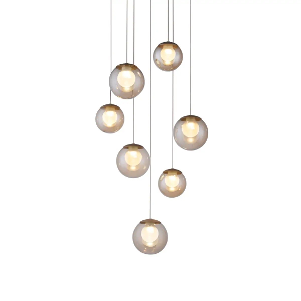 Lampa wisząca sterowana pilotem POPUP brązowa 2587-97 7x3W LED 2200-5000K z regulacją barwy