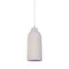 Wisząca lampa tuba z ceramiki Nora 41370 nad wyspę beżowa