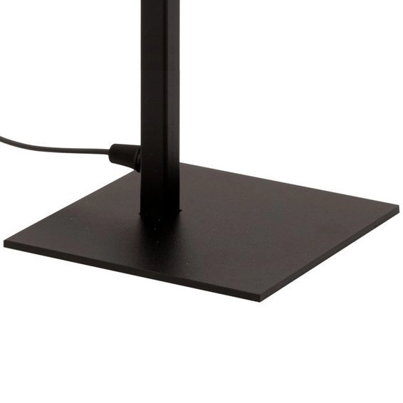 Stojąca LAMPKA nocna PRO 50235 Sigma metalowa LAMPA stołowa abażurowa czarna złota