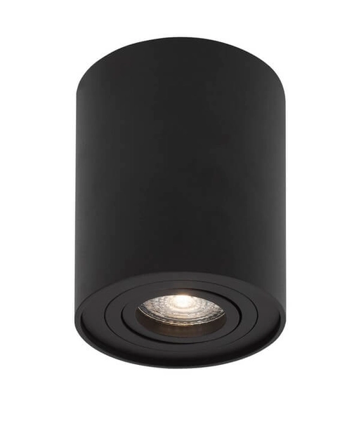 Okrągły spot sufitowy CARRIZAL LE61429 do holu czarny