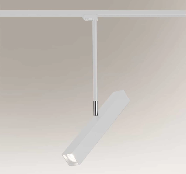 Plafon LAMPA sufitowa MITSUMA 7991 Shilo prostokątna OPRAWA metalowa do systemu szynowego biała