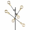 Stojąca lampa podłogowa CROSS 406700632 Trio do gabinetu czarny złoty