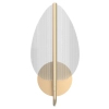 Ścienna lampa art. deco Floriana QN-FLORIANA-1W-NBR 9W 2918K mosiądz