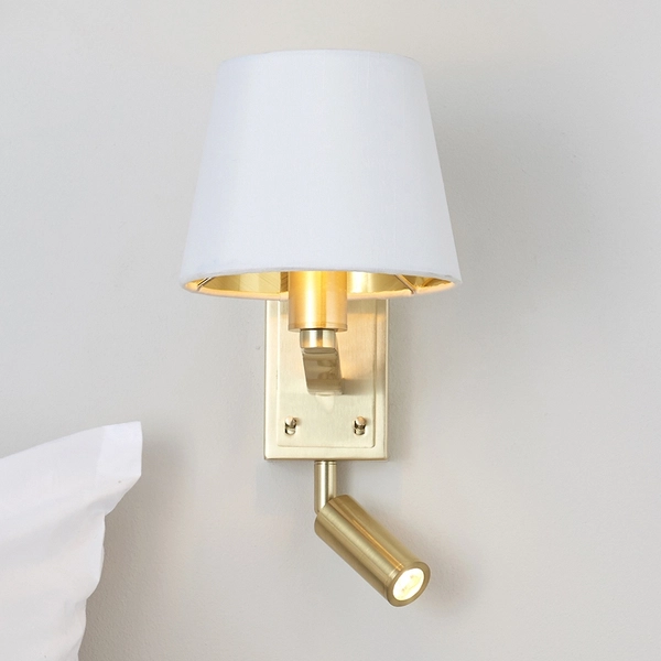 Kinkiet do sypialni Harvey 69092 spot LED 4W 3000K do czytania biały złoty