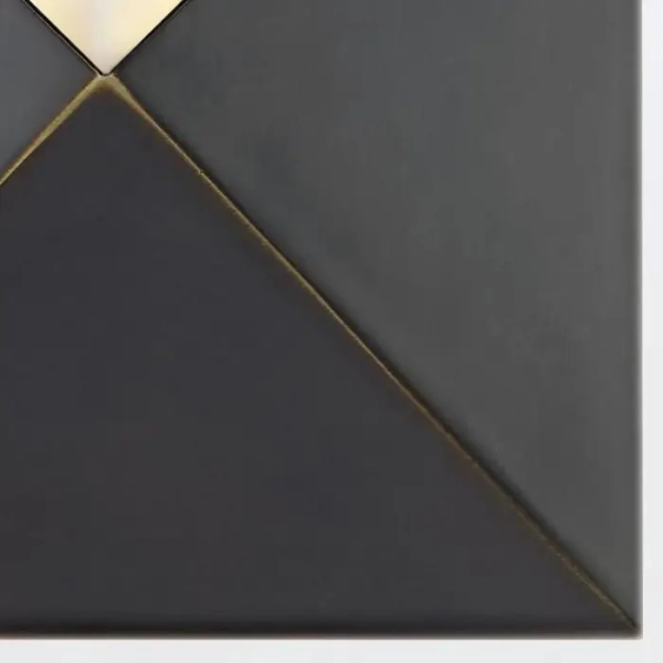 Ścienny kinkiet alabastrowy Caesar QN-CAESAR-W-S-UBZ-AR do salonu czarny