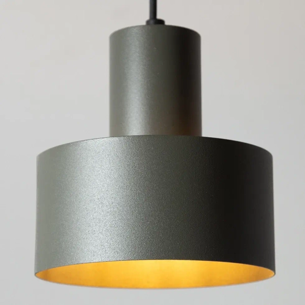 Zwisająca metalowa lampa Rif S 41185 na przedpokój ciemnoszary