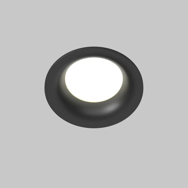 Wpuszczane sufitowe oczko zewnętrzne Slim DL088-GU10-RD-B IP65 czarne