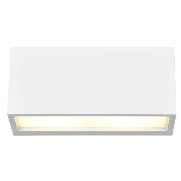 Prostokątna lampa ścienna MAYENNE 218560231 do łazienki IP44 biała