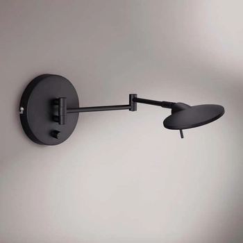 Czarna lampa ścienna Kazan 274770132 kinkiet LED 8W 3000K ruchomy