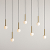 Wisząca lampa kaskada Riu 1121T40 Aldex do salonu molekuły czarna