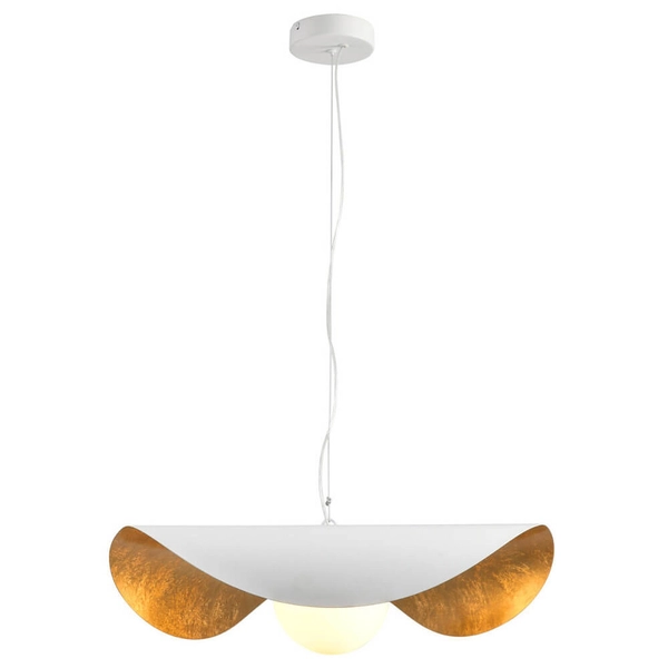 Metalowa lampa wisząca nad stół ENZO ST-F22020601-D60 white biały złoty